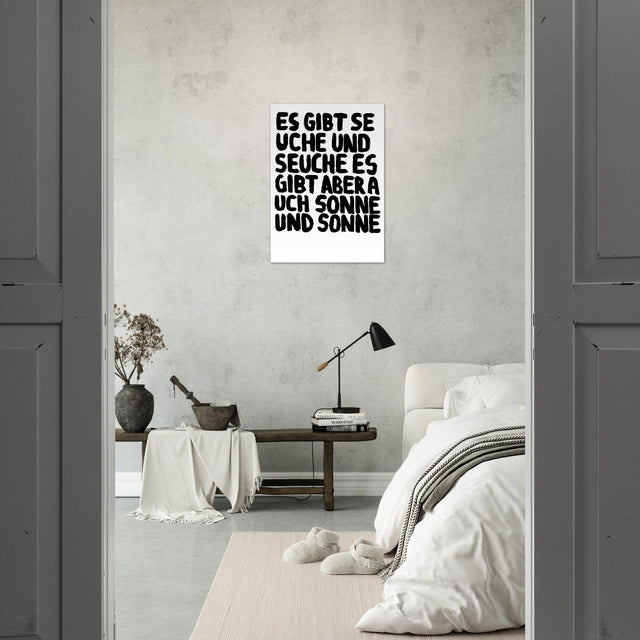 Uwe Lewitzky Poster – Es gibt Seuche und Seuche