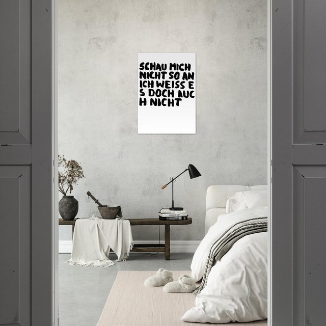 Uwe Lewitzky Poster – Schau mich nicht so an