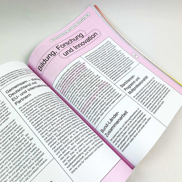 Der Koalitionsvertrag als Magazin – GUDBERG NERGER
