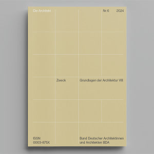 Die Architekt – Fachzeitschrift des BDA – GUDBERG NERGER