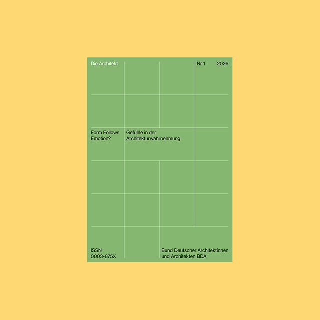 Die Architekt 26/1 Form Follows Emotion?