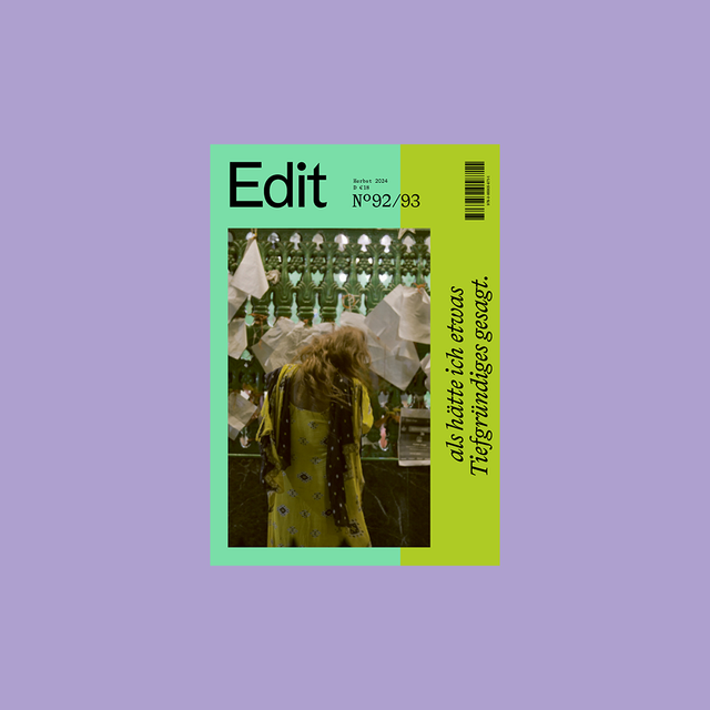 Edit Literaturzeitschrift Nr. 92/93 - Herbst 2024 – GUDBERG NERGER Shop