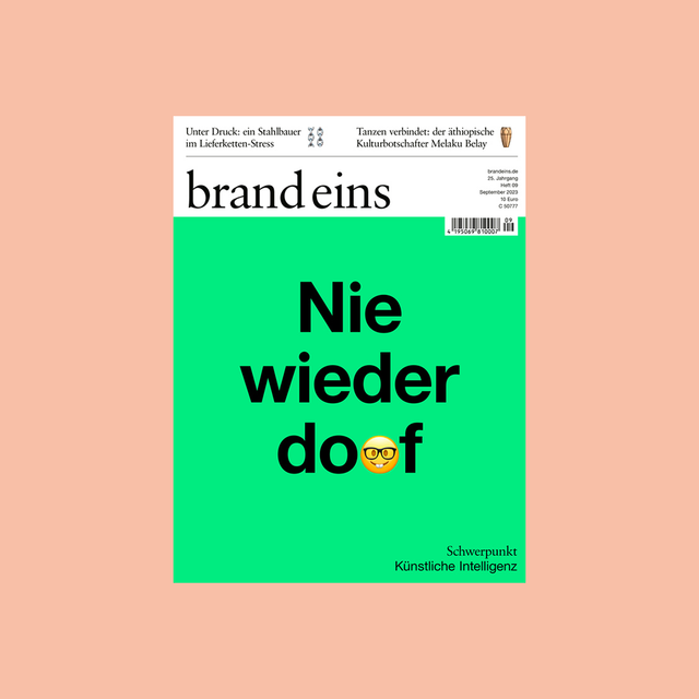 brand eins 09/2023 – Künstliche Intelligenz – GUDBERG NERGER