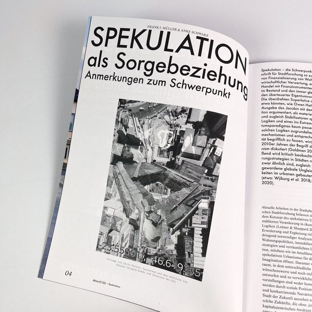 dérive Magazin N° 102 – Spekulation – GUDBERG NERGER