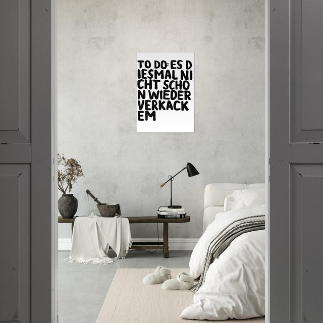 Uwe Lewitzky Poster – To do: Es diesmal