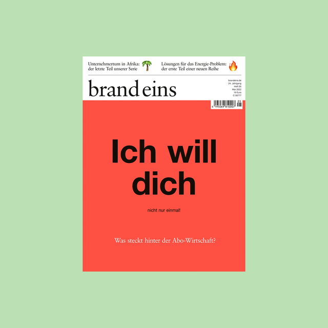 brand eins 05/2022 – Abo-Wirtschaft – GUDBERG NERGER
