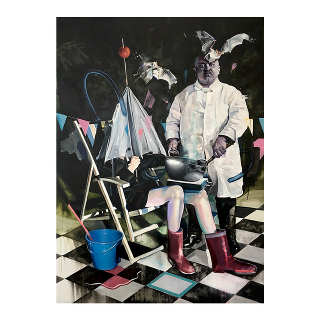 Timo von Eicken - Party in the cemetery dancing with a ghost, 2019–GN