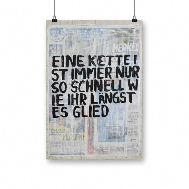 Uwe Lewitzky – Eine Kette ist immer nur so schnell wie ihr längstes Glied, 2018