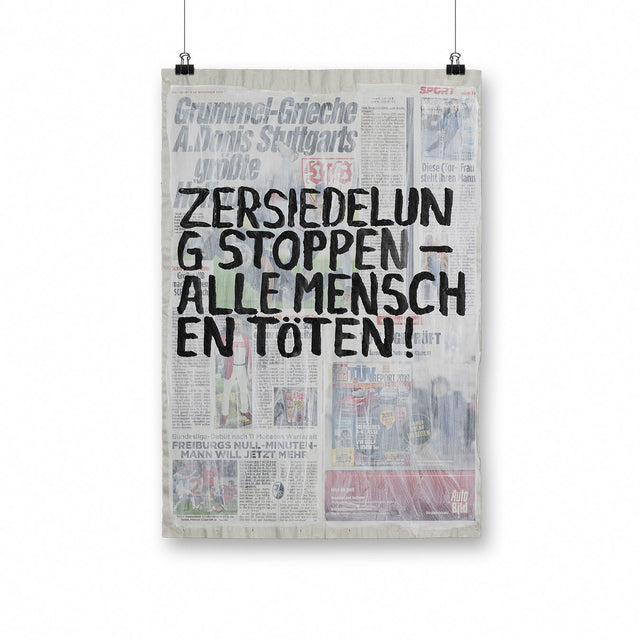 Uwe Lewitzky – Zersiedelung stoppen – alle Menschen töten!, 2018