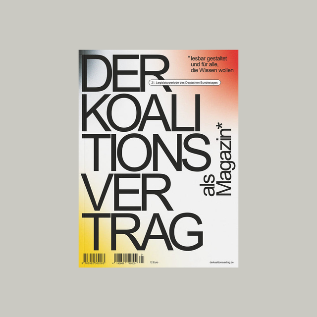 Der Koalitionsvertrag als Magazin – GUDBERG NERGER