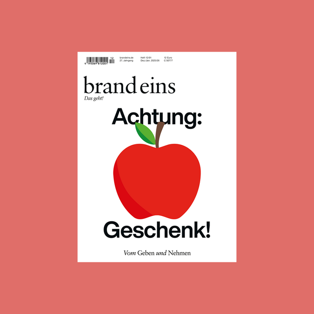 brand eins 12/2025 – Geschenke – GUDBERG NERGER