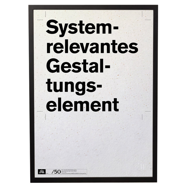 Systemrelevantes Gestaltungselement