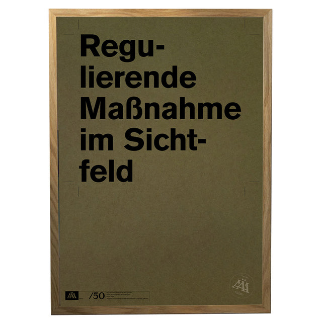 Regulierende Maßnahme im Sichtfeld