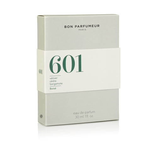  Le Bon Parfumeur – 601 (vetiver, cedar, bergamot)