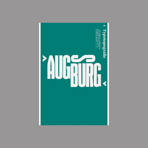 Typotopografie #8 – Augsburg – GUDBERG NERGER Shop