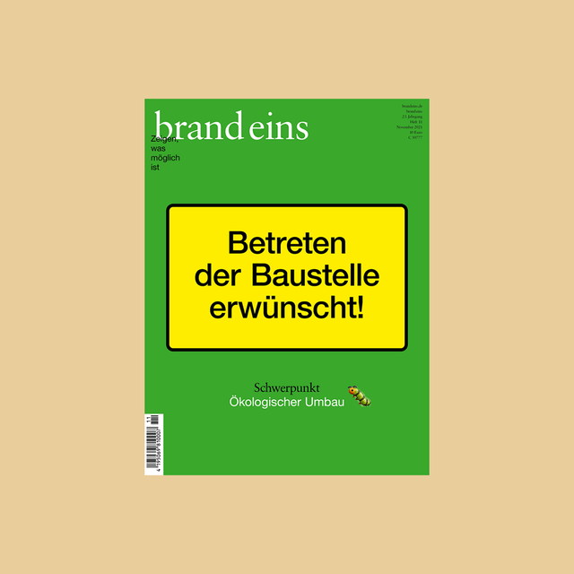 brand eins 11/2021 – Ökologischer Umbau – GUDBERG NERGER