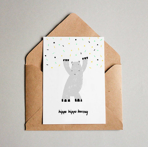  Hippo Hippo Hurray Postkarte – GUDBERG NERGER Shop