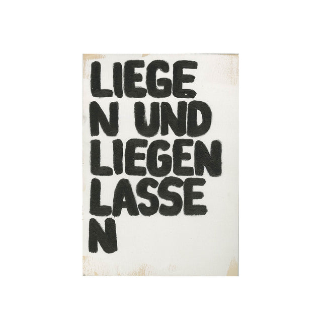 Uwe Lewitzky – Liegen und Liegen lassen