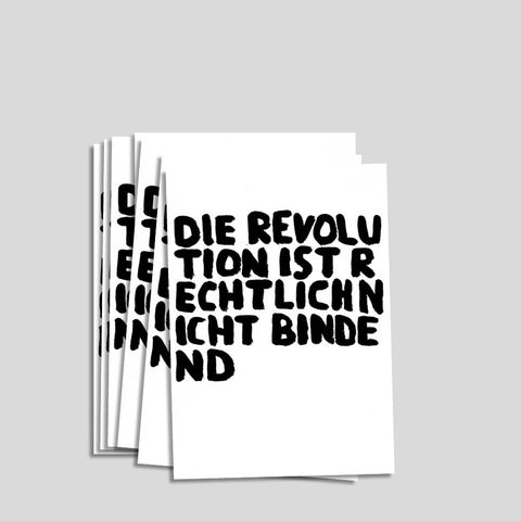 Uwe Lewitzky Postcard – "Die Revolution"