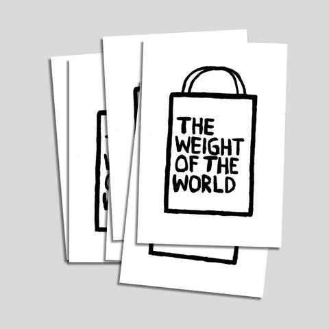 Uwe Lewitzky Postcard – "The weight of the world"