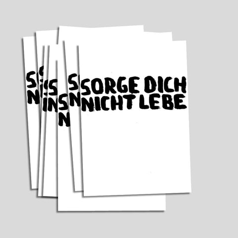 Uwe Lewitzky Postcard – "Sorge dich nicht lebe"