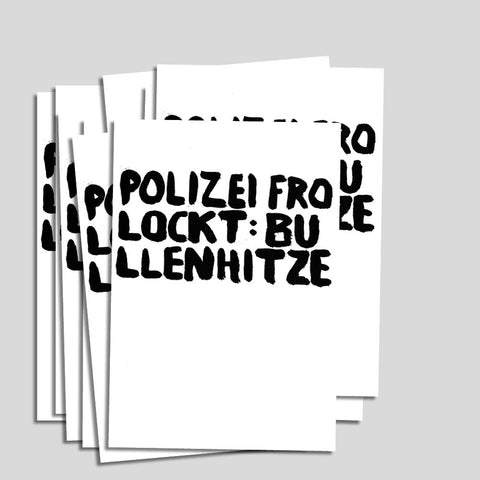 Uwe Lewitzky Postcard – "Bullenhitze"