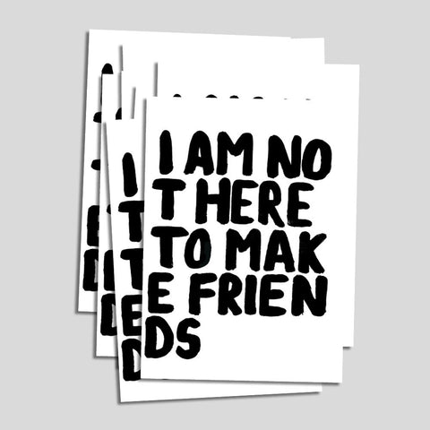 Uwe Lewitzky Postcard – "Friends"