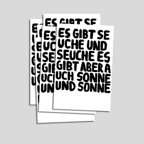 Uwe Lewitzky Postcard – "Seuche"