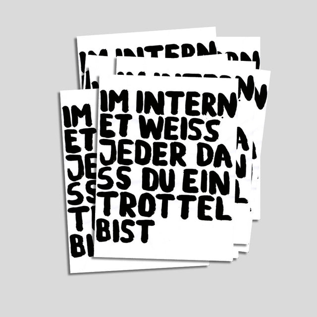 Uwe Lewitzky Postcard – "Internet"