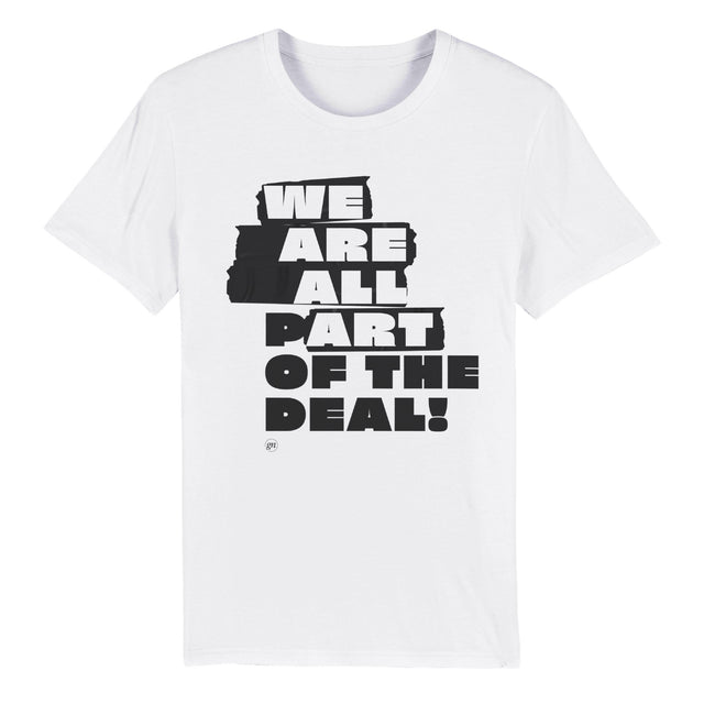 WE ARE ALL P(ART) – Unisex-T-Shirt aus Bio Baumwolle mit Rundhalsausschnitt