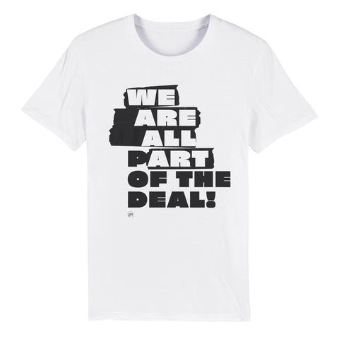  WE ARE ALL P(ART) – Unisex-T-Shirt aus Bio Baumwolle mit Rundhalsausschnitt