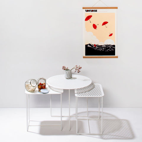  Grid 02 Side Table – White – buy at GUDBERG NERGER Shop