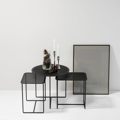  Grid 02 Side Table – Black – buy at GUDBERG NERGER Shop